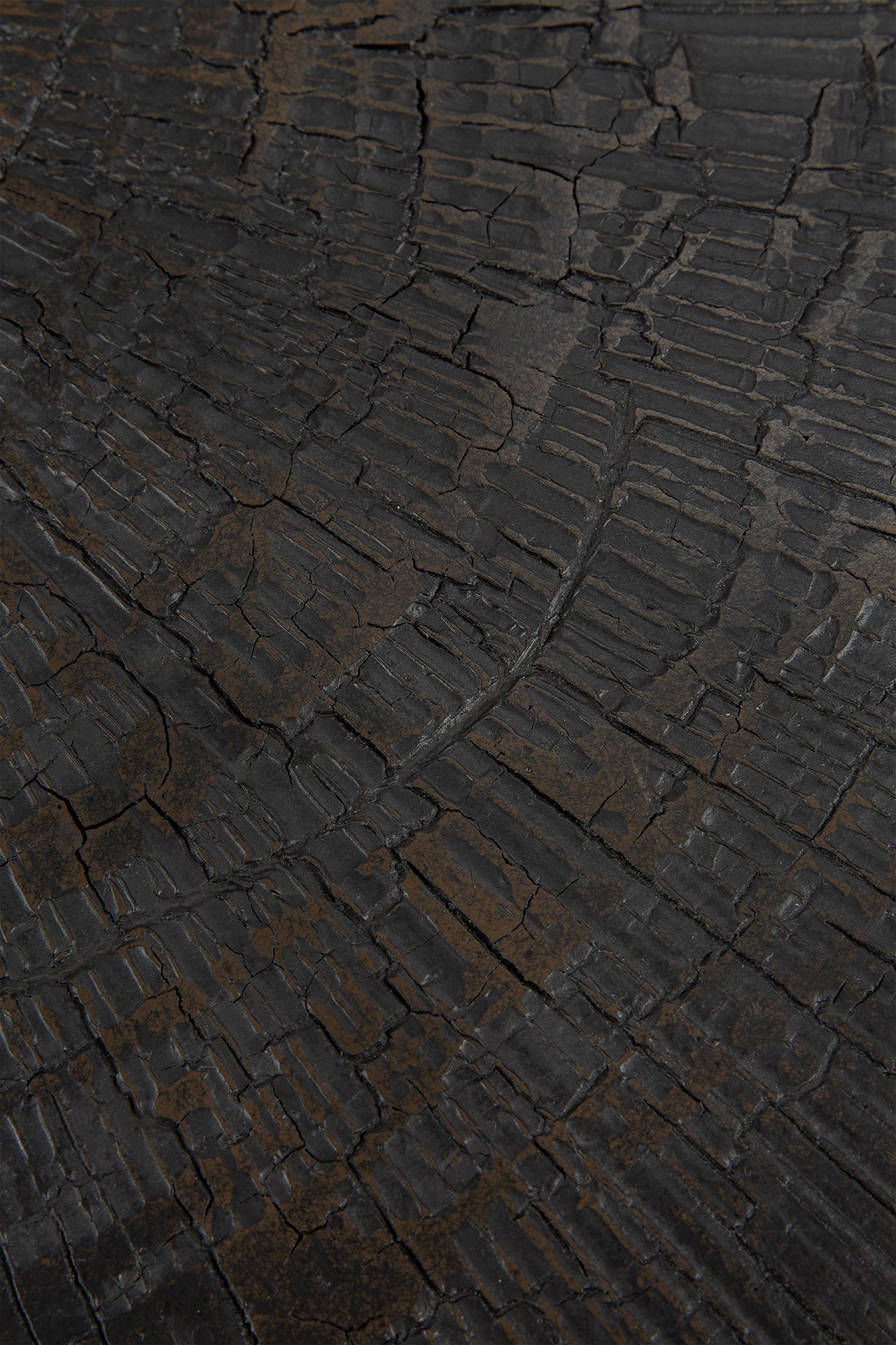 Nesting coffee table - varnished Minerals - Ray Umber - round - set of 2 White Cliff Studio COFFEE TABLE