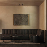 Nesting coffee table - varnished Minerals - Ray Umber - round - set of 2 White Cliff Studio COFFEE TABLE