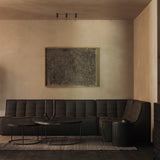 Nesting coffee table - varnished Minerals - Ray Umber - round - set of 2 White Cliff Studio COFFEE TABLE