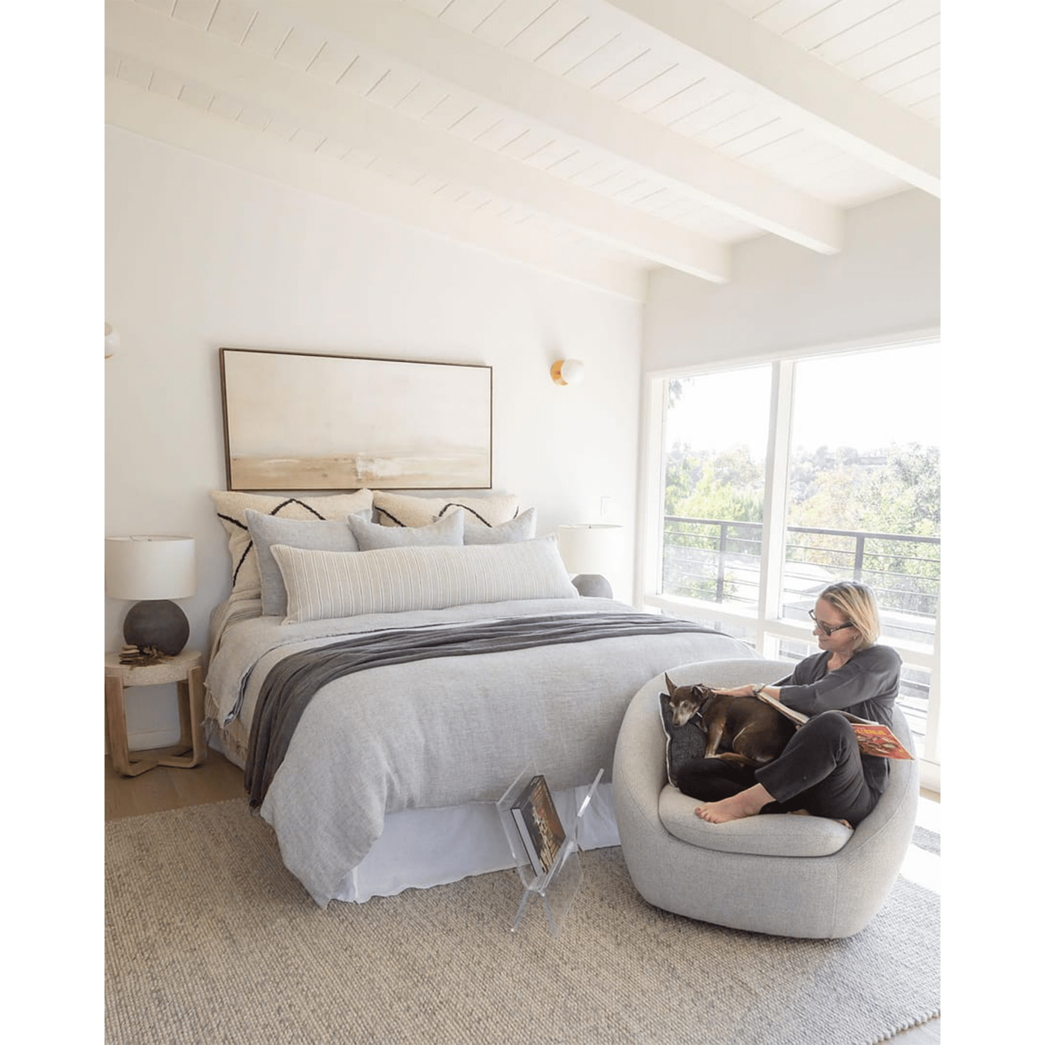 Newport Body Pillow White Cliff Studio Body Pillow