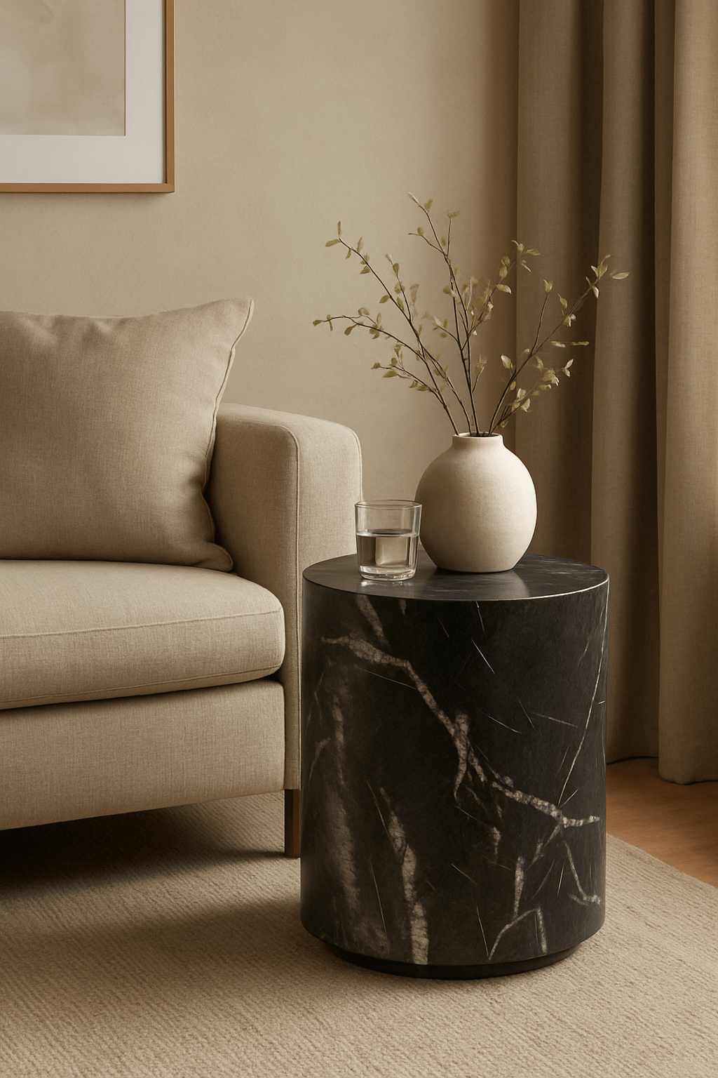 Noir Side Table White Cliff Studio Accent Tables