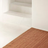 Nomad kilim rug - Terracotta White Cliff Studio Rugs