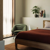 Nomad kilim rug - Terracotta White Cliff Studio Rugs