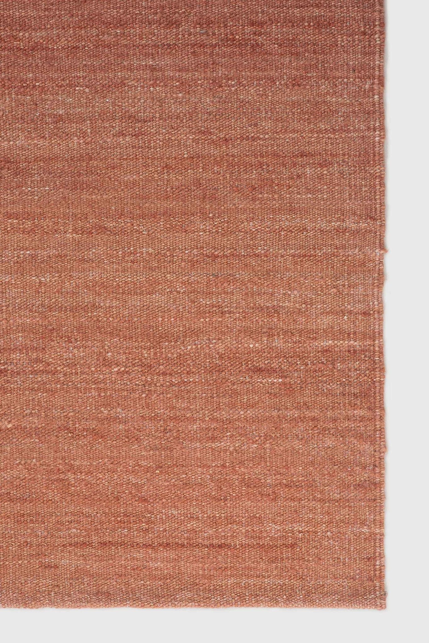 Nomad kilim rug - Terracotta White Cliff Studio Rugs