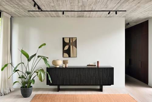 Nomad kilim rug - Terracotta White Cliff Studio Rugs