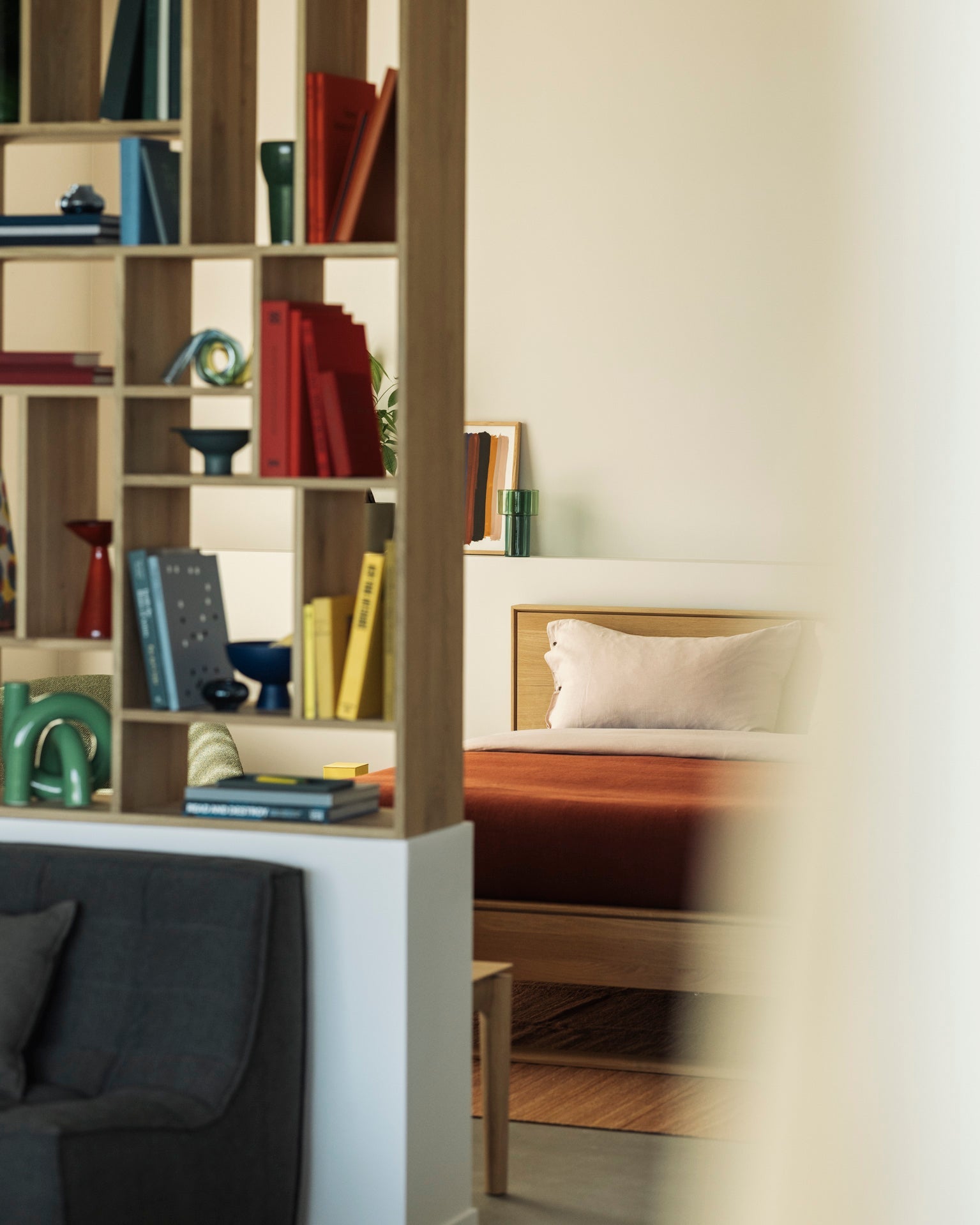 Nomad kilim rug - Terracotta White Cliff Studio Rugs