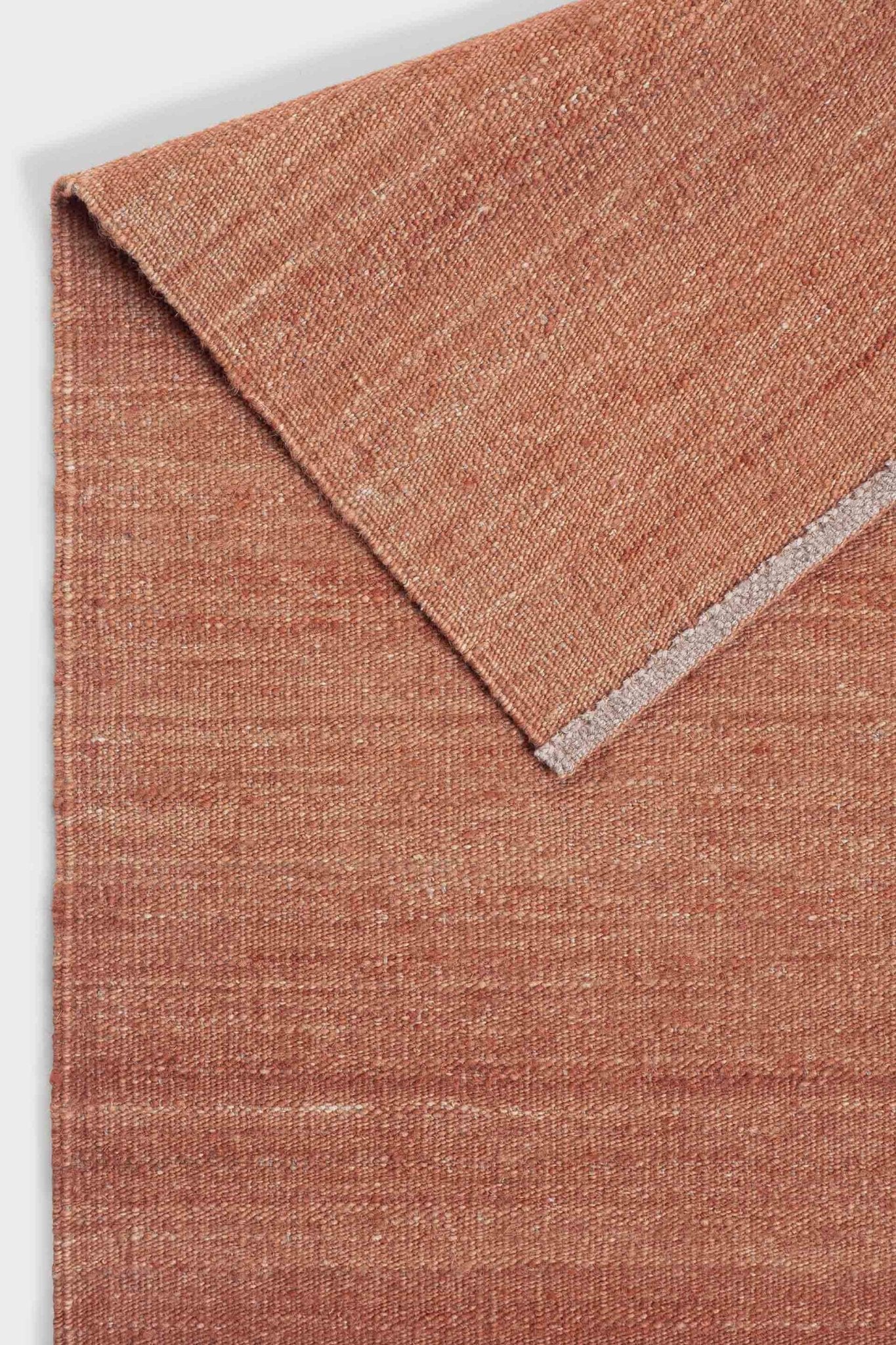 Nomad kilim rug - Terracotta White Cliff Studio Rugs