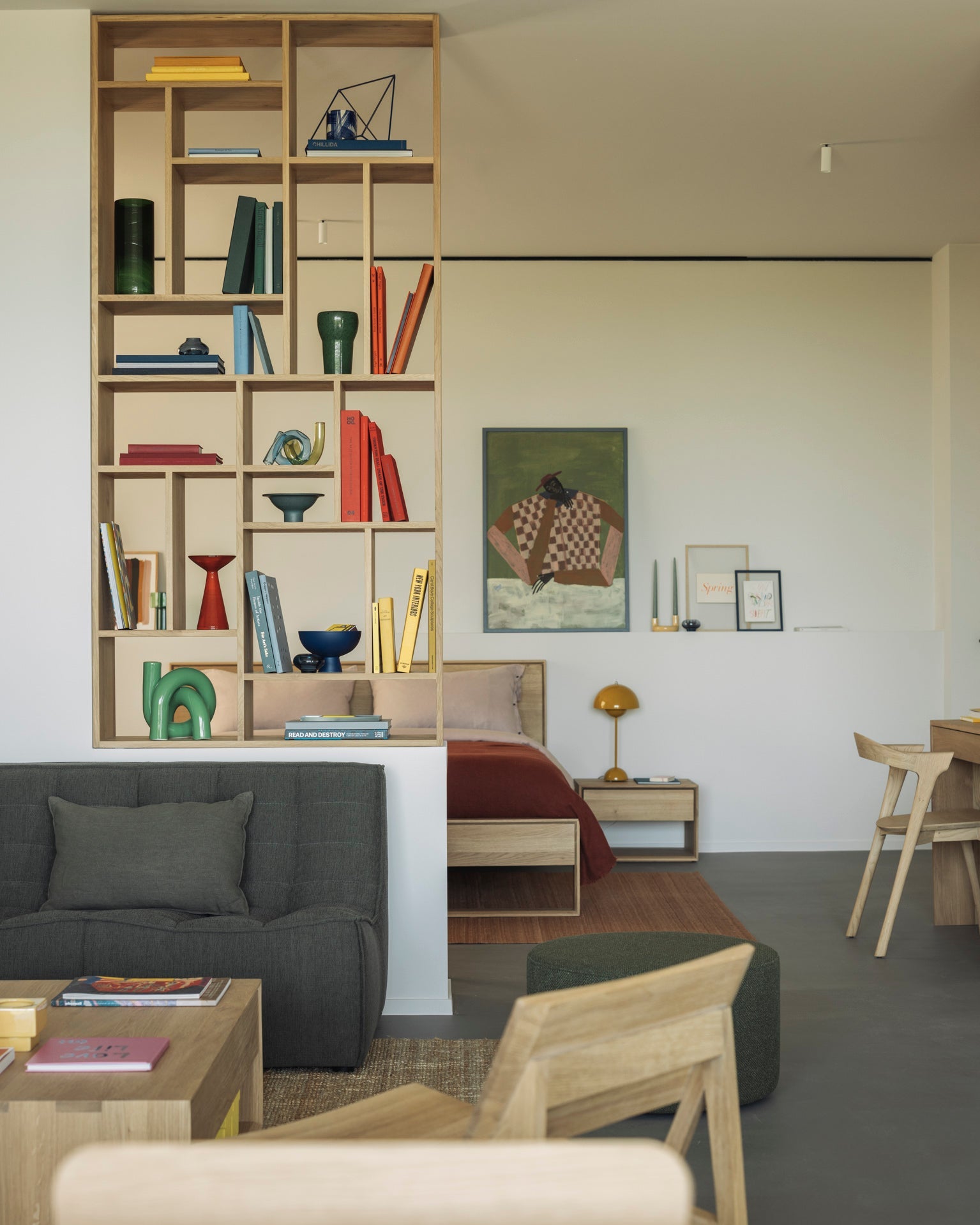 Nomad kilim rug - Terracotta White Cliff Studio Rugs