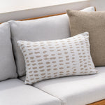 Nomad outdoor cushion  - Oat - lumbar White Cliff Studio Outdoor Cushion