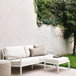 Nomad outdoor cushion  - Oat - lumbar White Cliff Studio Outdoor Cushion