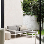 Nomad outdoor cushion  - Oat - lumbar White Cliff Studio Outdoor Cushion
