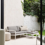 Nomad outdoor cushion  - Oat - lumbar White Cliff Studio Outdoor Cushion