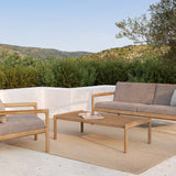 Nomad outdoor cushion  - Oat - lumbar White Cliff Studio Outdoor Cushion