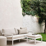 Nomad outdoor cushion  - Oat - lumbar White Cliff Studio Outdoor Cushion