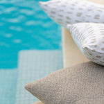 Nomad outdoor cushion - Oat - square White Cliff Studio Outdoor Cushion