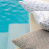 Nomad outdoor cushion - Oat - square White Cliff Studio Outdoor Cushion