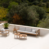 Nomad outdoor cushion  - White - square White Cliff Studio Outdoor Cushion