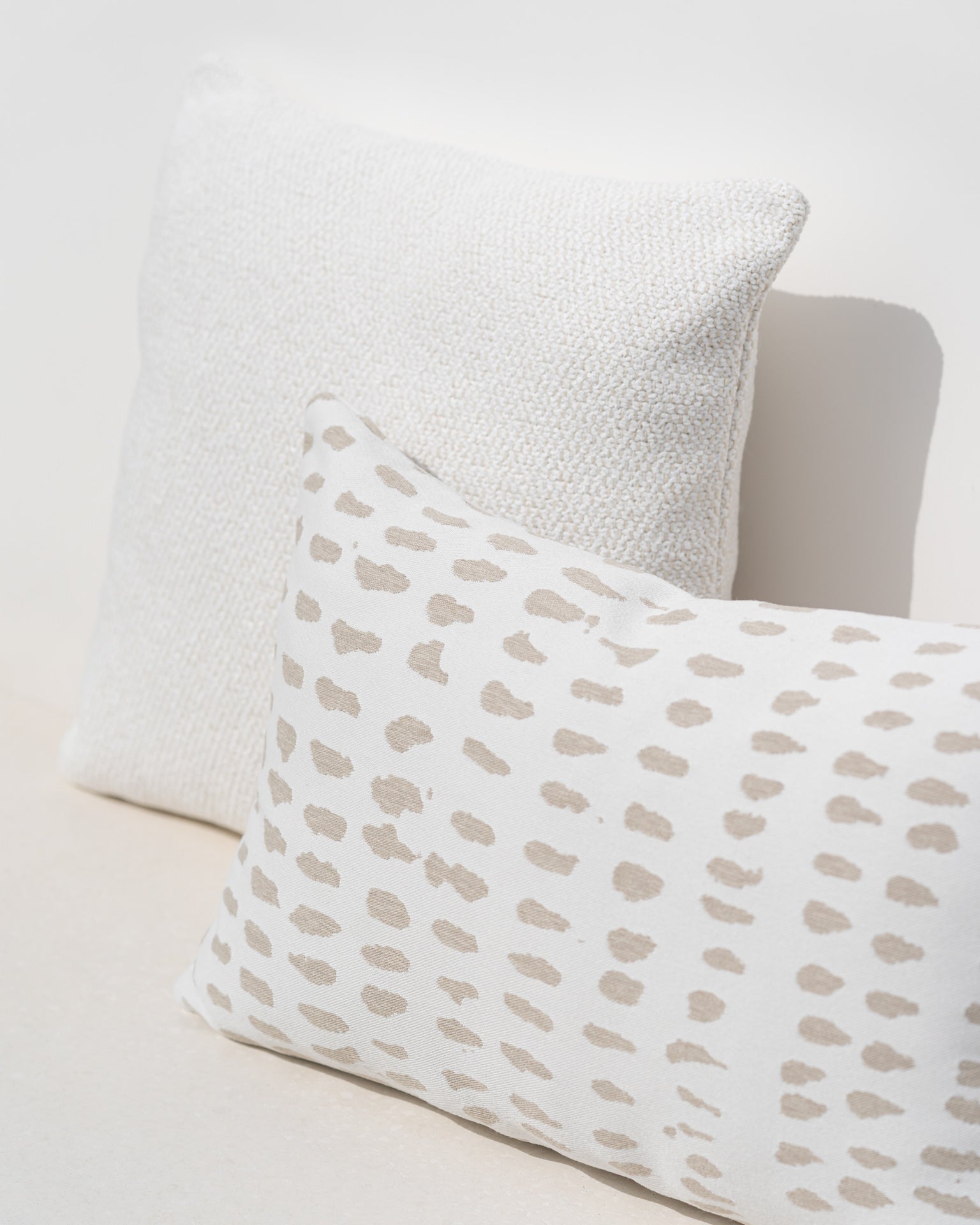 Nomad outdoor cushion  - White - square White Cliff Studio Outdoor Cushion