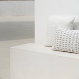 Nomad outdoor cushion  - White - square White Cliff Studio Outdoor Cushion
