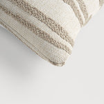 Nomad Stripes outdoor cushion - White - lumbar White Cliff Studio Outdoor Cushion