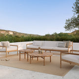 Nomad Stripes outdoor cushion - White - lumbar White Cliff Studio Outdoor Cushion