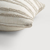 Nomad Stripes outdoor cushion - White - lumbar White Cliff Studio Outdoor Cushion
