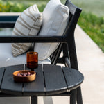 Nomad Stripes outdoor cushion - White - lumbar White Cliff Studio Outdoor Cushion
