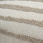 Nomad Stripes outdoor cushion - White - lumbar White Cliff Studio Outdoor Cushion
