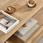 Nordic coffee table - oak - 1 drawer - rectangular White Cliff Studio COFFEE TABLE