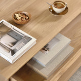 Nordic coffee table - oak - 1 drawer - rectangular White Cliff Studio COFFEE TABLE