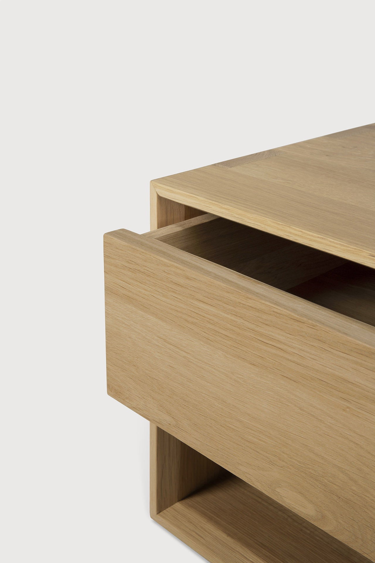 Nordic coffee table - oak - 1 drawer - rectangular White Cliff Studio COFFEE TABLE