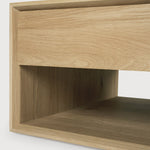 Nordic coffee table - oak - 1 drawer - rectangular White Cliff Studio COFFEE TABLE