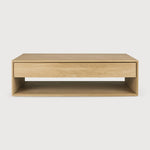 Nordic coffee table - oak - 1 drawer - rectangular White Cliff Studio COFFEE TABLE