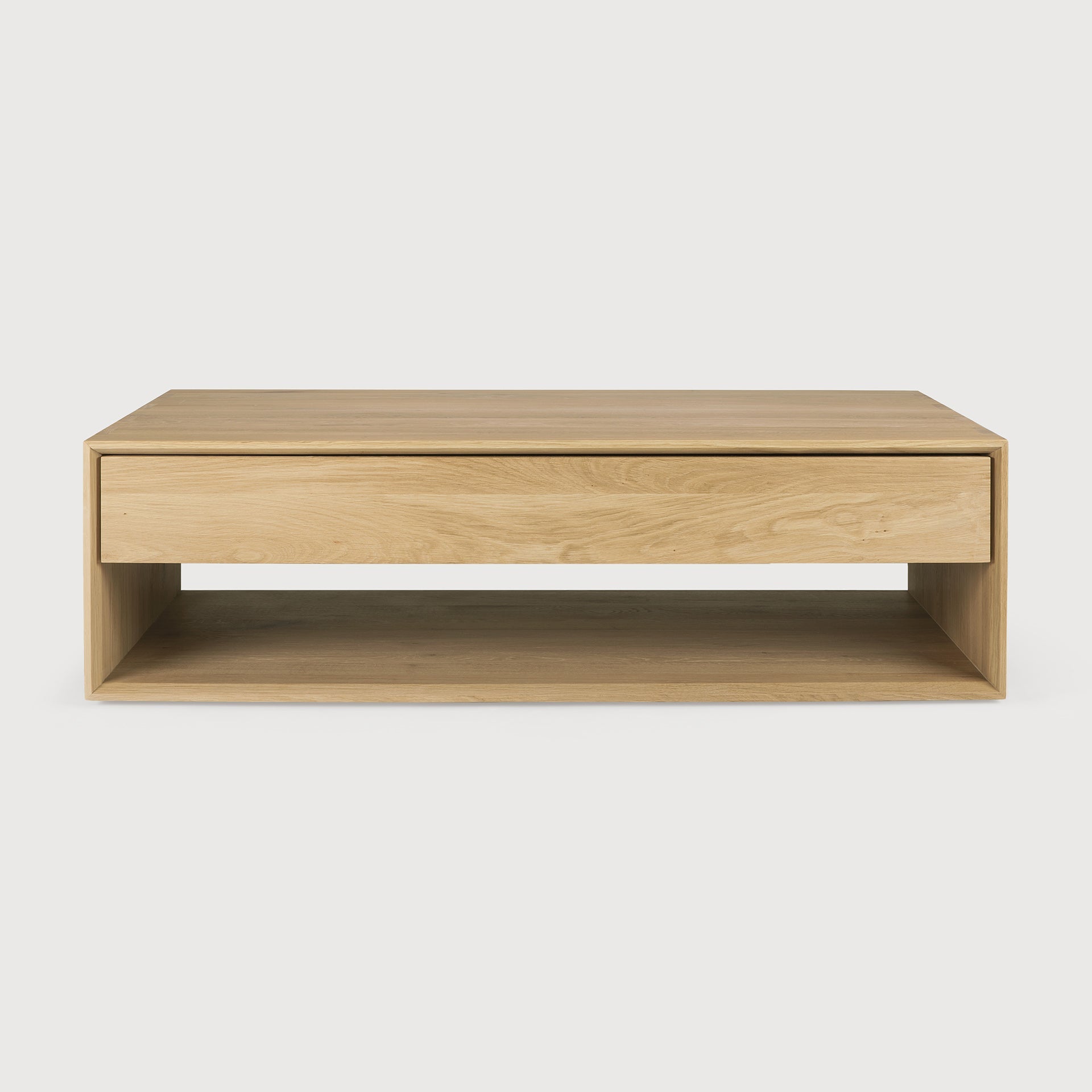 Nordic coffee table - oak - 1 drawer - rectangular White Cliff Studio COFFEE TABLE
