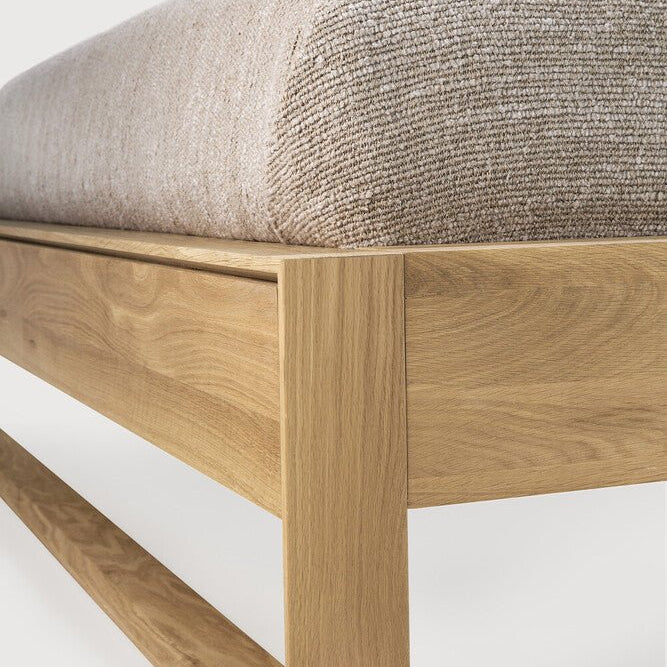 Nordic II bed - oak White Cliff Studio King Bed Frame