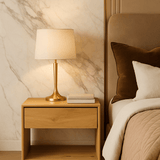 Nordic II Bedside Table / Nightstand White Cliff Studio Nightstands