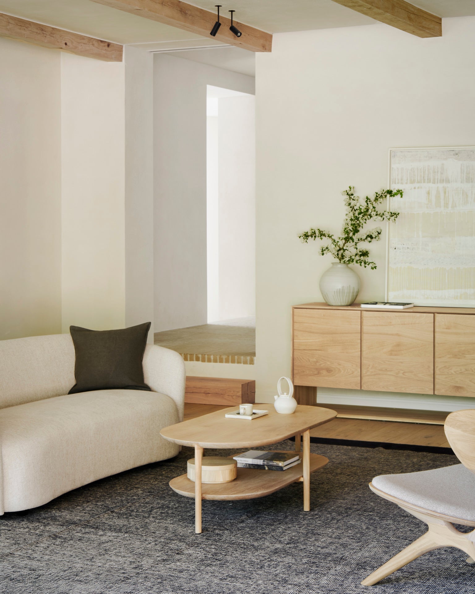 Nordic sideboard - oak - 4 doors White Cliff Studio Sideboard