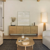 Nordic sideboard - oak - 4 doors White Cliff Studio Sideboard