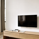 Nordic TV cupboard - oak - 1 flip - down door - 1 drawer White Cliff Studio Media Console