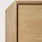 Nordic TV cupboard - oak - 1 flip - down door - 1 drawer White Cliff Studio Media Console