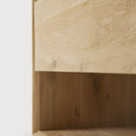 Nordic TV cupboard - oak - 1 flip - down door - 1 drawer White Cliff Studio Media Console