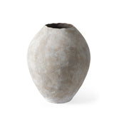 Oasis Small Tan Ceramic Oval Vase