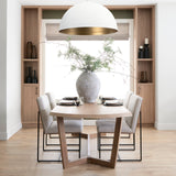 Oasis Small Tan Ceramic Oval Vase