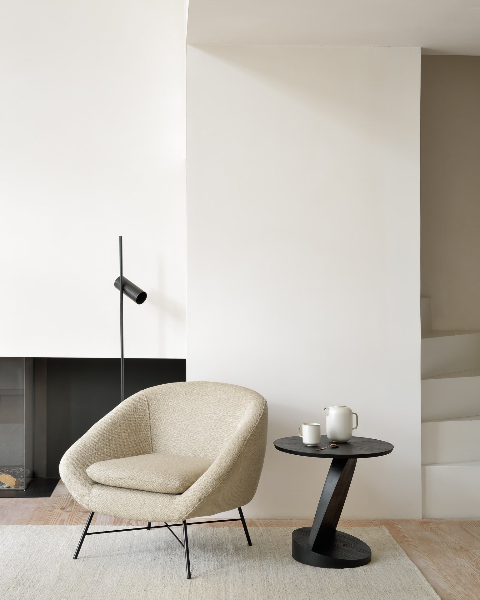 Oblic Side Table White Cliff Studio Side Tables
