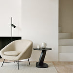 Oblic Side Table White Cliff Studio Side Tables