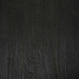 Oblic side table - varnished teak - black - round White Cliff Studio Side Table