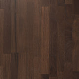 Oblic side table - varnished teak - brown - round White Cliff Studio Side Table