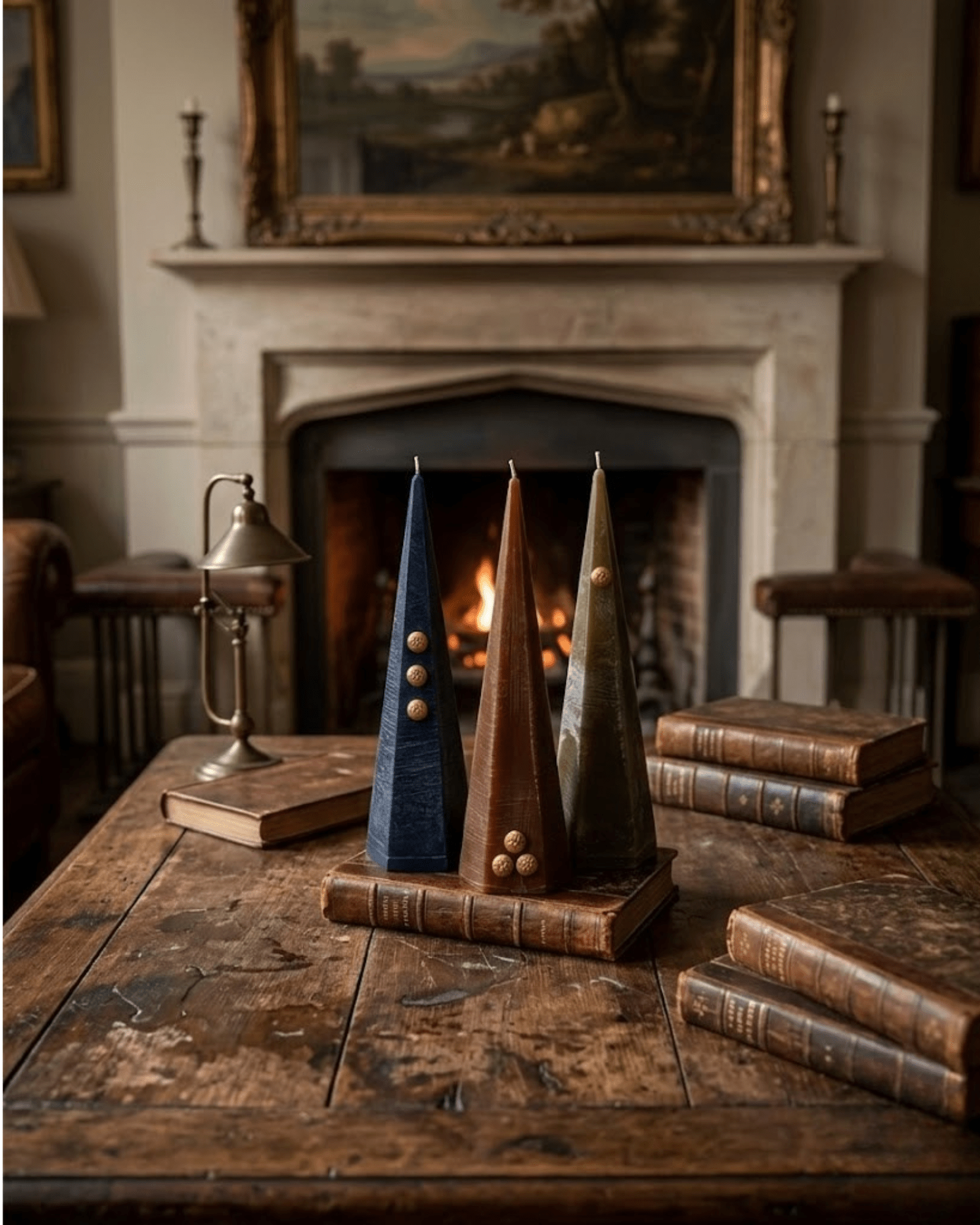 Old World Trio White Cliff Studio Candles