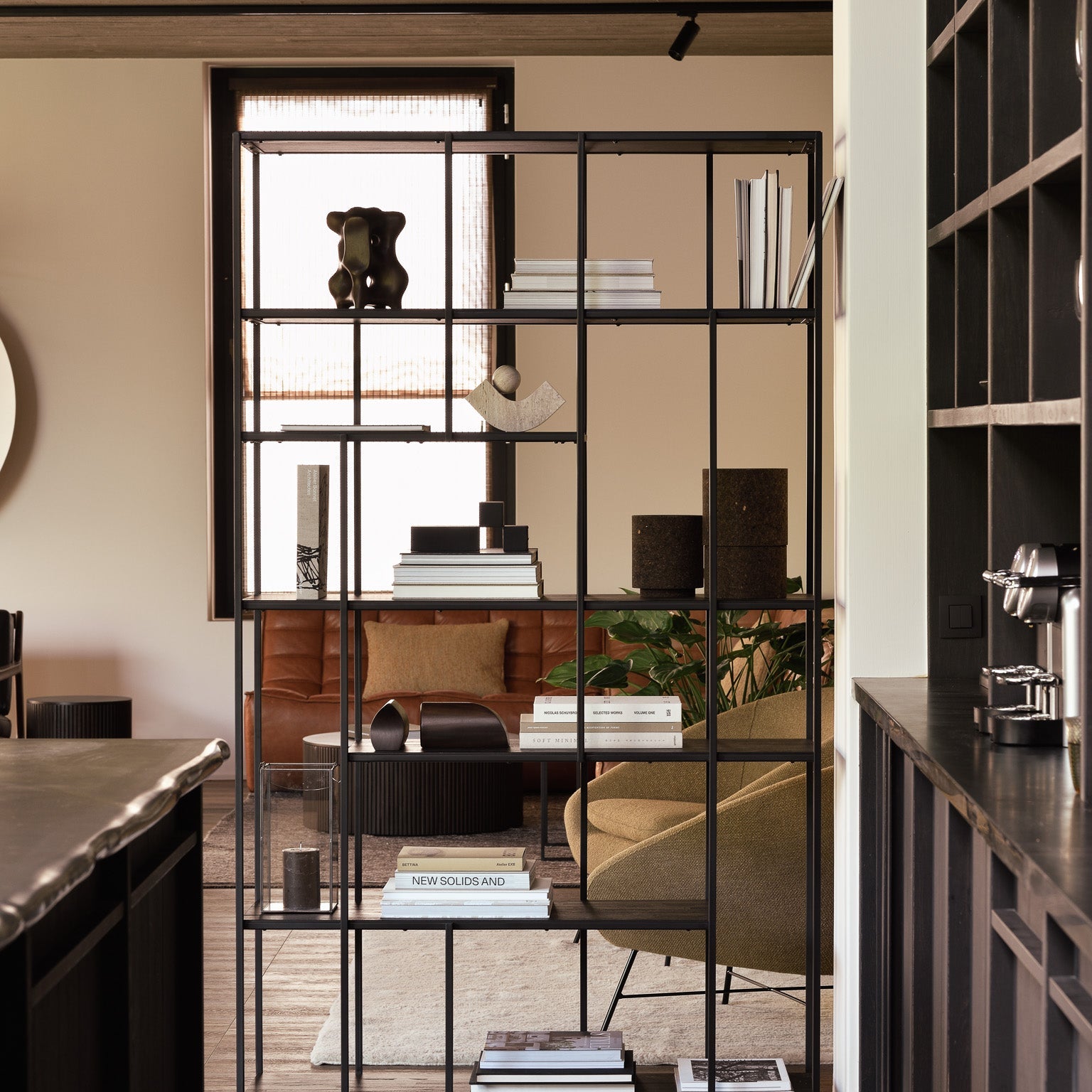 Organic sculpture - varnished mahogany - dark brown White Cliff Studio Decorative Objects