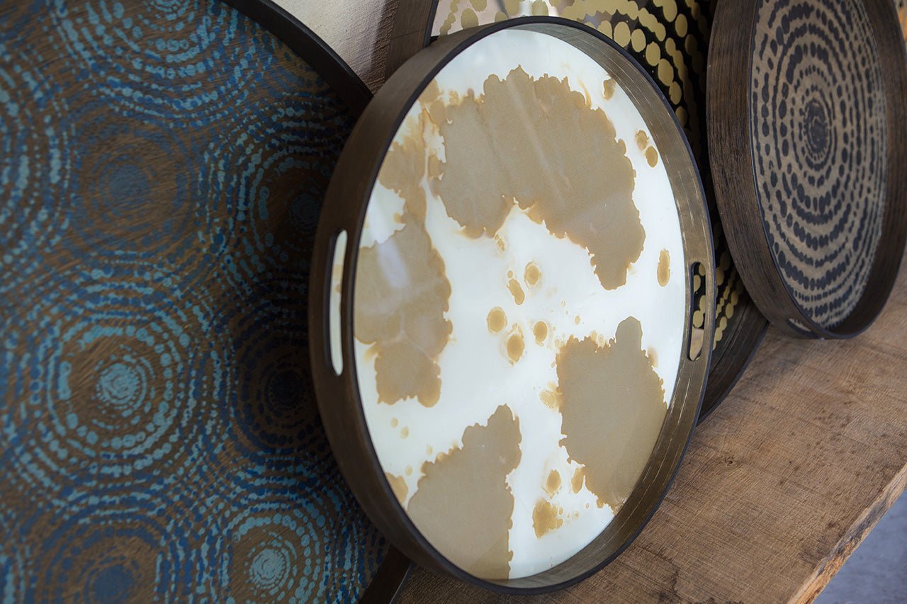 Organic Tray White Cliff Studio Decorative Trays